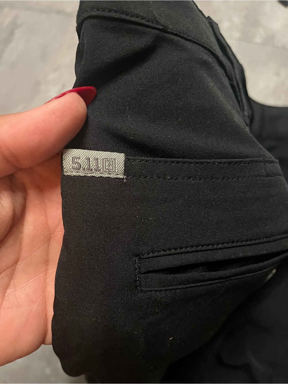 5.11 Tactical Black Flat-Front Performance Shorts - Picture 5 of 5